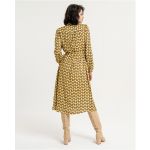 Vestido midi cuello mao4