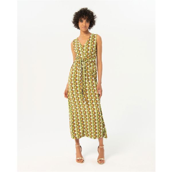 Vestido largo escote V1