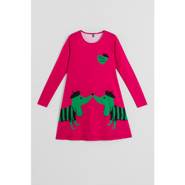 Vestido Mas Rara Que Un Perro Verde5