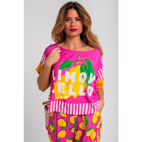 Blusa de corte Cuadrado Limoncello1