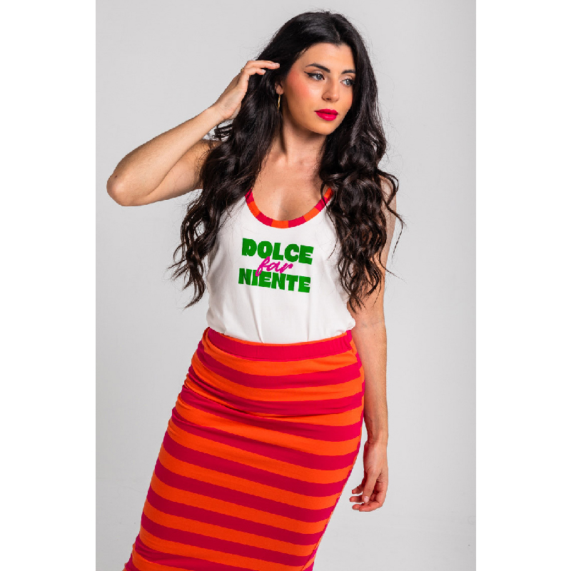 Camiseta Tirantes Blanca Dolce Far Niente1