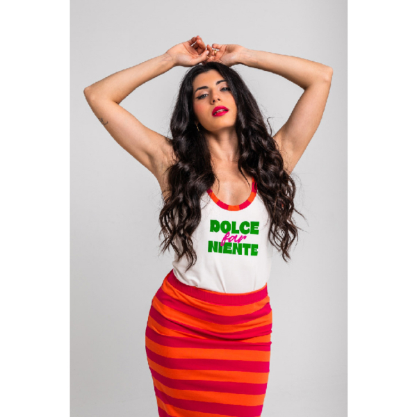 Camiseta Tirantes Blanca Dolce Far Niente2