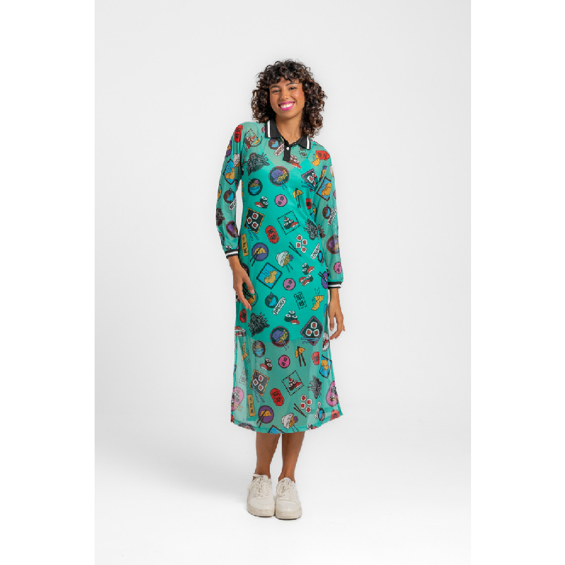 Vestido tipo polo Japo1