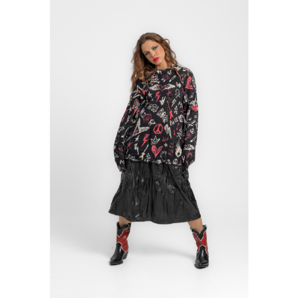 Falda Midi Rock and Roll4